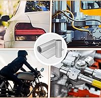 Vista 7 de Protector térmico de escape automotriz, 20" x 47.2" material de protección térmica de aluminio repujado con 20 piezas de bridas metálicas