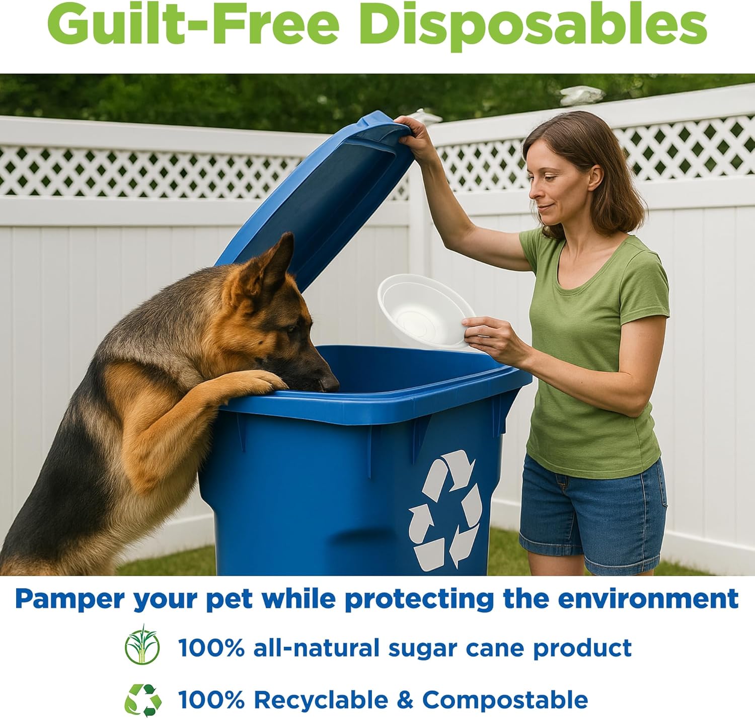 Kinn Kleanbowl Pet Bowl Stainless Steel Frame with Compostable Refills, 24 oz (Pack of 1) – Spill-Proof Stable Disposable Dog Bowls for Easy Cleaning and Healthy Pets, No Plastic