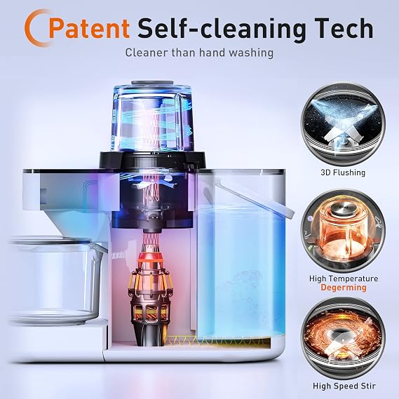 JOYOUNG 1200ml Food Blender, White, 8 Functions, Quick Vegan Milk in 3 Minutes