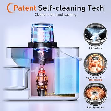JOYOUNG 1200ml Food Blender, White, 8 Functions, Quick Vegan Milk in 3 Minutes
