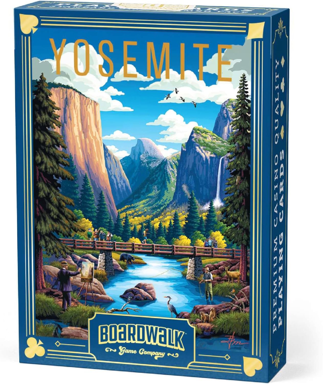 Boardwalk Puzzles Premium Featherlight Unique Playing Cards, Fun Themed Deck for Home and Travel | Yosemite National Park