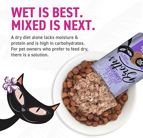 Miniatura 6 de Tiki Cat Born Carnivore Caldos, pato y pollo, suplemento húmedo, hidratación y sabor para comida para gatos, bolsa de 1.3 onzas (paquete de 12)
