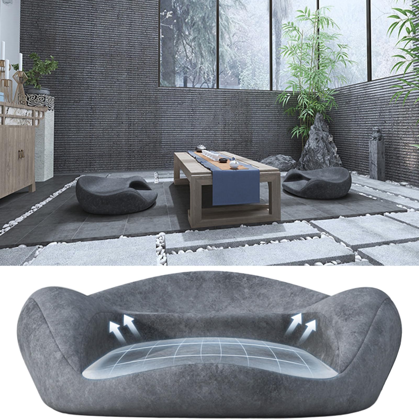 Cojín Yoga Asiento Ergonómico y Cómodo