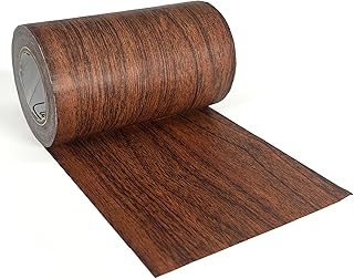 MATCH 'N PATCH Project+ Wood Grain Repair Tape - Dark Walnut, 4.5 in x 30 ft (1-Pack) – Wood Grain Colored Duct Tape for Mirror Frame, Trim, Borders, Floor and Other Furniture, Scratch Repair Kit