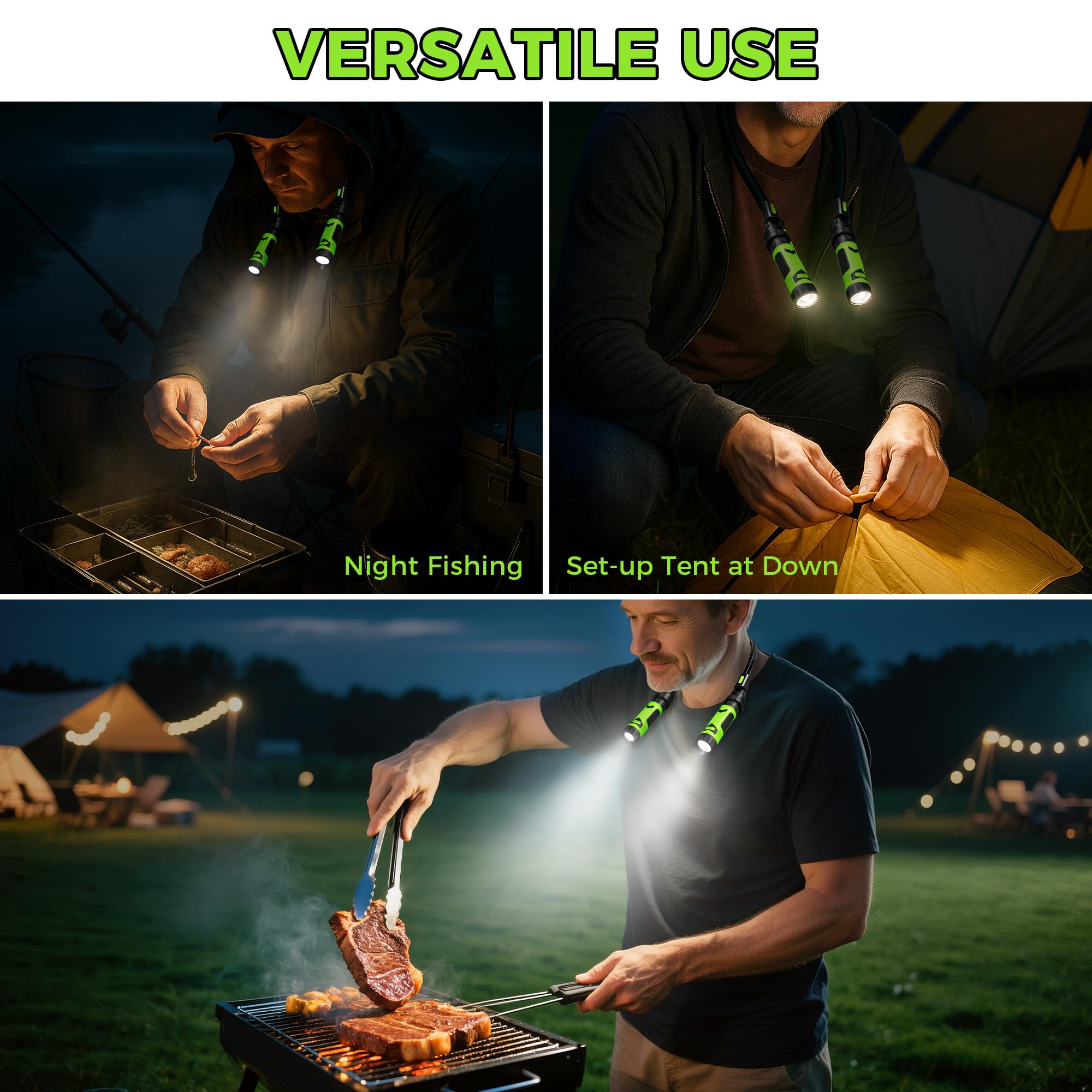 Luz de parrilla para barbacoa al aire libre, accesorios de parrilla, magnética, brillante, LED, iluminación nocturna para barbacoa, Traeger, Pit Boss, ahumador, accesorios de parrilla