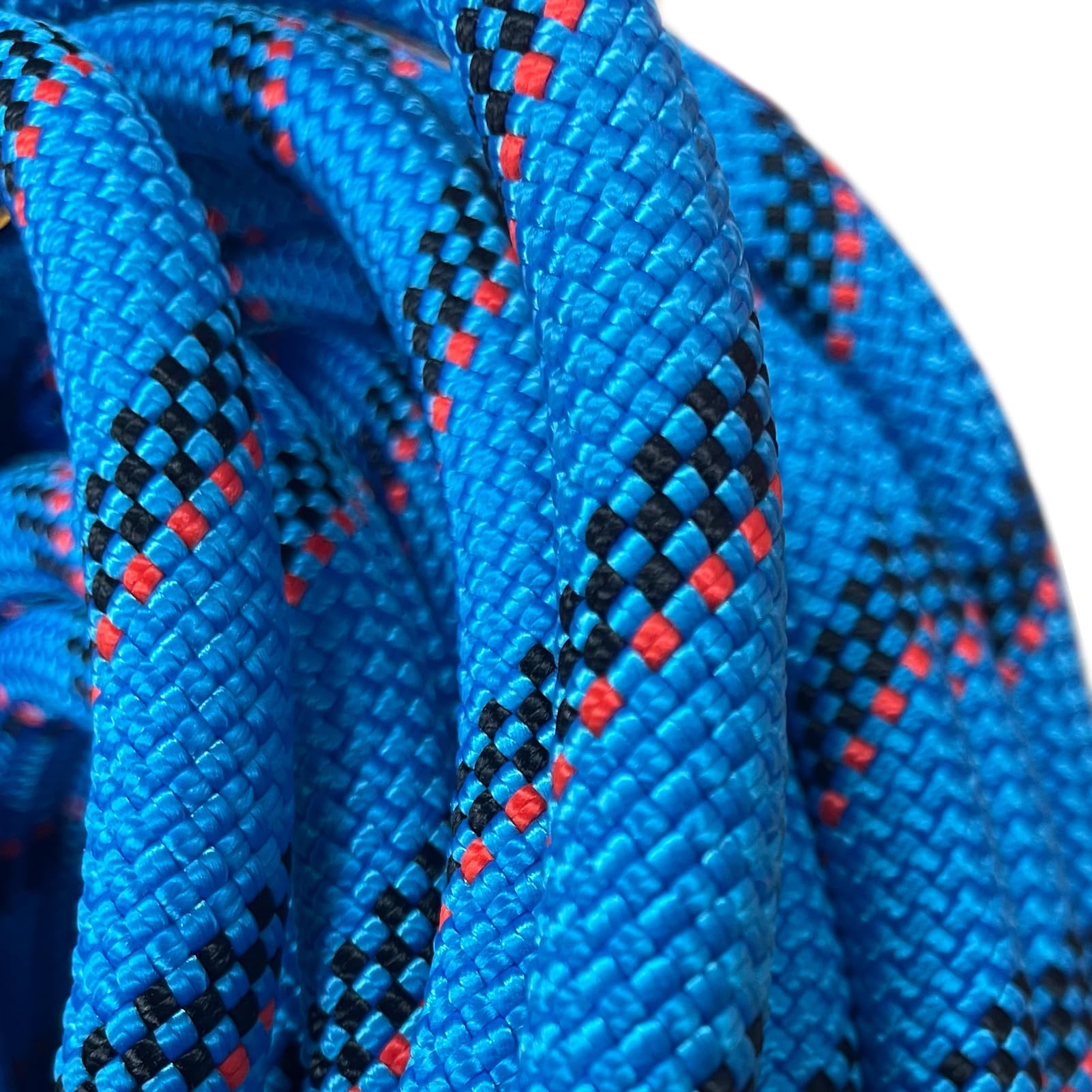 BlazeBeam Static Climbing Rope 10.5mm UIAA Static Line Rappelling Rope 15M (50ft) Nylon Kern Mantle Rope for Escape Rope Rock Climbing, Mountain Tree Climbing, Hauling, Rescue