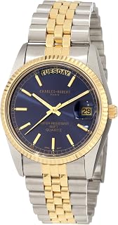 Charles-Hubert, Paris Men's 3401 Classic Collection Two-Tone Stainless Steel Watch