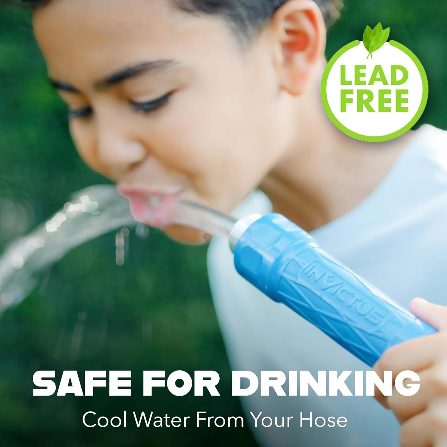 INVICTUS 25 Ft Garden Hose with Sprayer Nozzle, 2-Layer Heavy Duty Drinking RV Water Hose 25 Ft x 5/8 in. Flexible, Lightweight, NON Expandable, Kink Resistant, Easy Connect Fittings