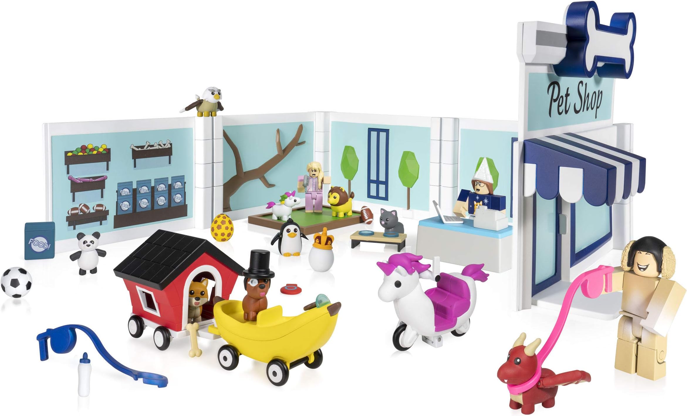 Roblox ROG0178 Celebrity Collection-Adopt Me: Pet Store Deluxe Playset [Includes Exclusive Virtual Item]