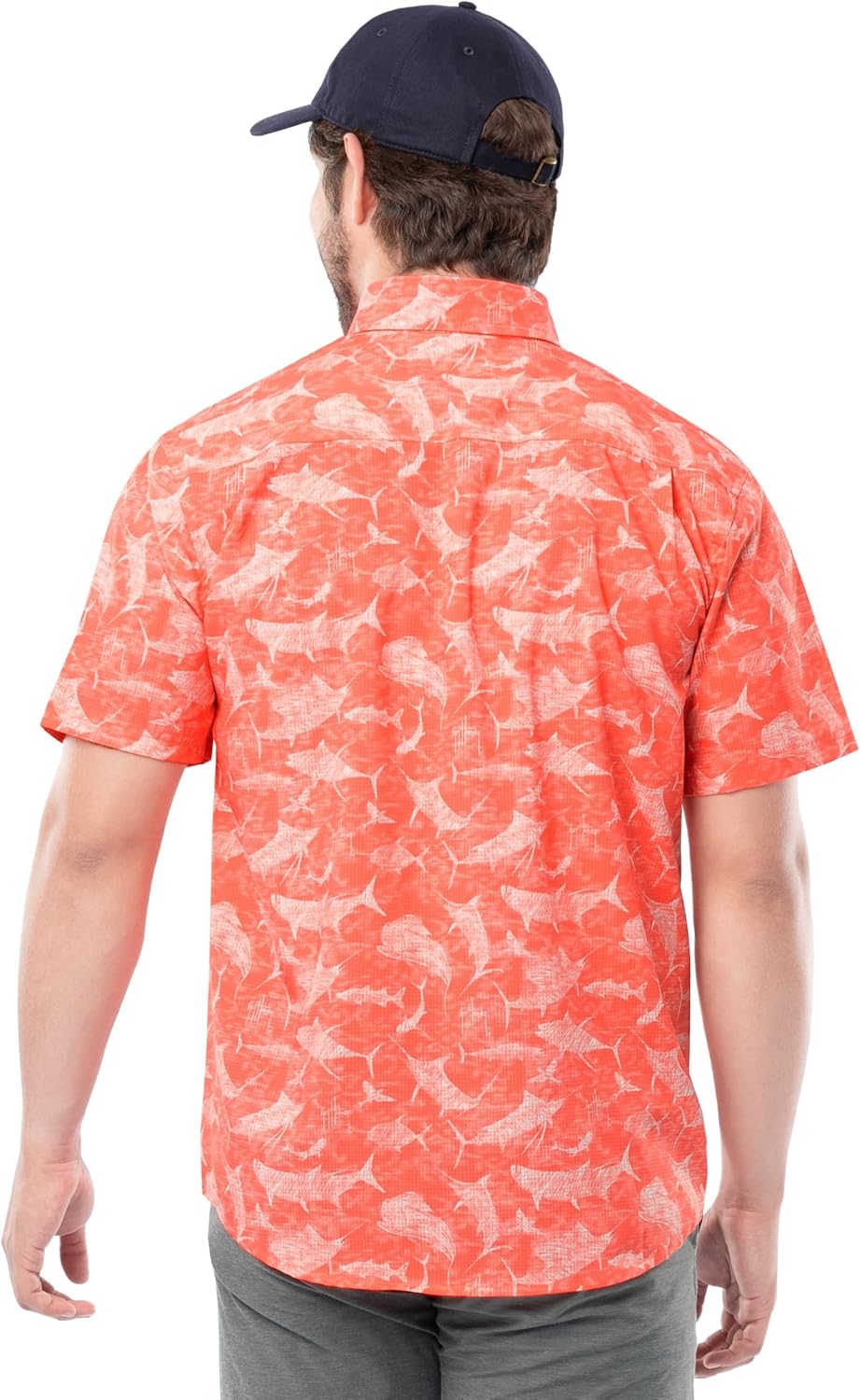 Guy Harvey Men's Eco Angler Short Sleeve Fishing Shirt