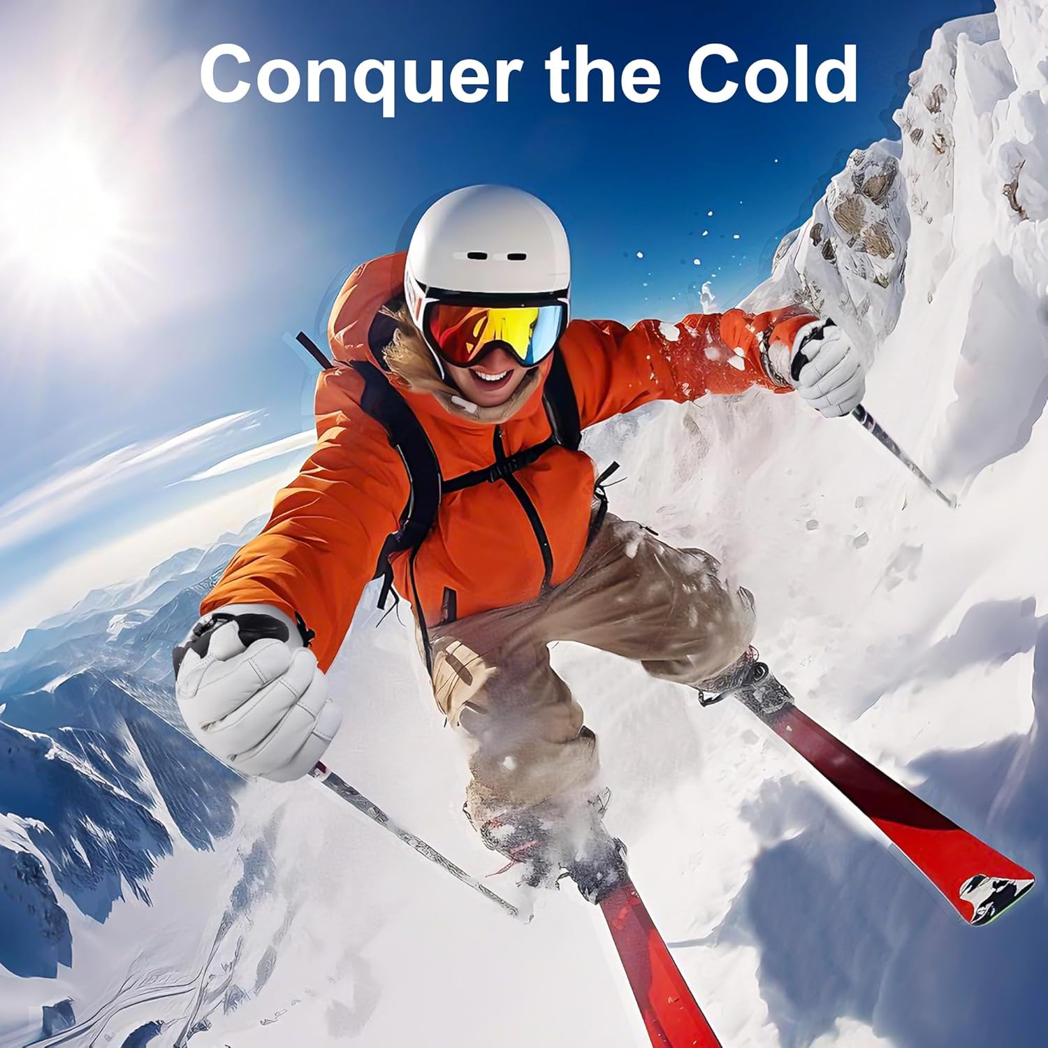 SAVIOR HEAT Heated Gloves for Men Women, EH 8 Pro Electric Leather Ski Gloves for Extreme Cold -5℉, Aero-Grade Aerogel 3M Insulation, 3000mAh Rechargeable Battery Waterproof for Skiers - Image 7