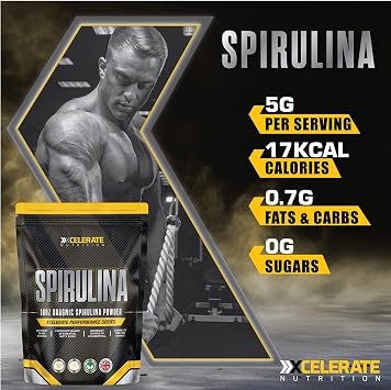 Organic Spirulina Powder - Superfood | Helps to Boost Energy, Immunity, Detox � 100% Natural, High in Protein & Iron, Non-GMO, Vegan, Vegetarian by XCN (1Kg)