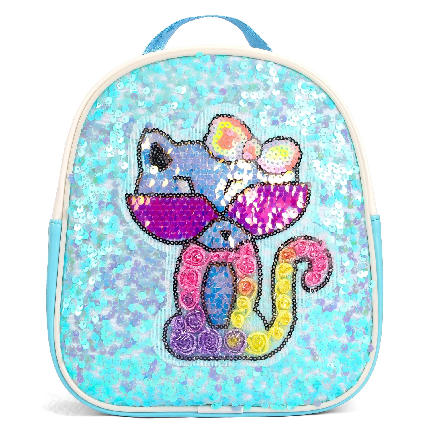 Eazy KidsEazy Kids - Sequin School Backpack - Cat Green