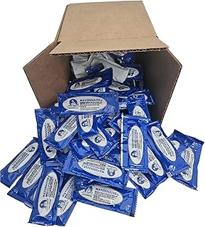 Chef's Quality Condiments & Sauces Assortments, Single Serve Packets 0.24 Oz, 200 Count. Ideal for food service, concessions, c-stores, and parties (Mayonnaise)