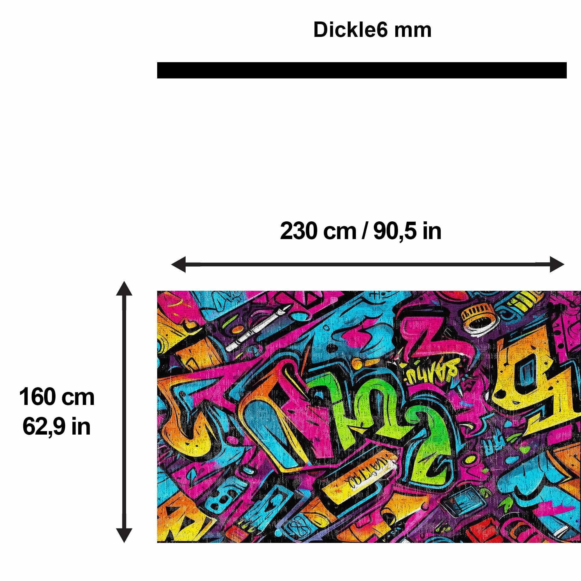 bamyum Funny Alfombra Impresa Chenilla Estampada a Máquina 160 x 230 cm, Alfombra Lavable Salón, Alfombra Vintage Dormitorio, Antibacteriana Antideslizante Base Alfombra Cocina