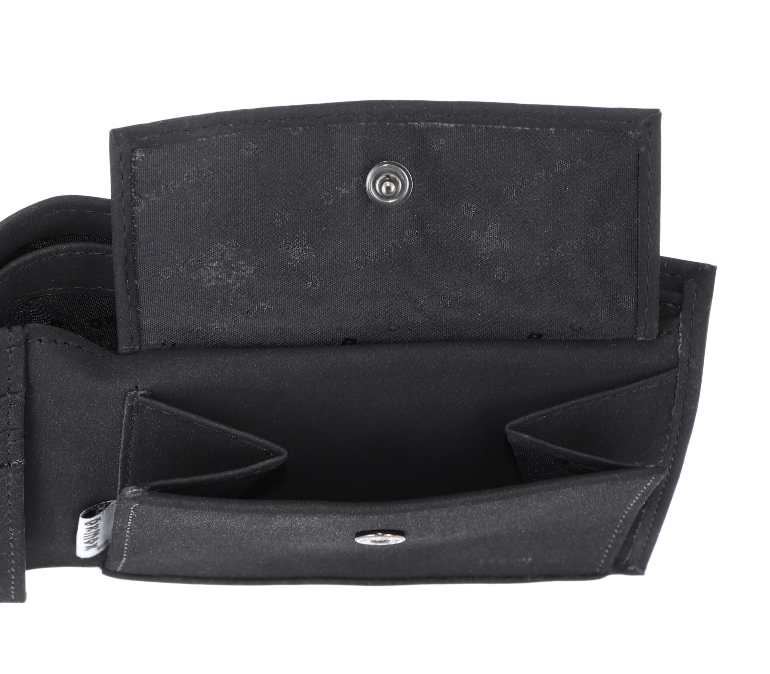 Oxmox Monedero New Cryptan RFID Protect Querscheinbörse Footsteps Print Grey Black Negro