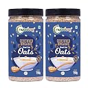 Nutriorg Certified Organic Raw Steel cut Oats 1500g (Pack of 2 * 750g) | Gluten Free | For Weight Loss | Fiber Rich gallery image