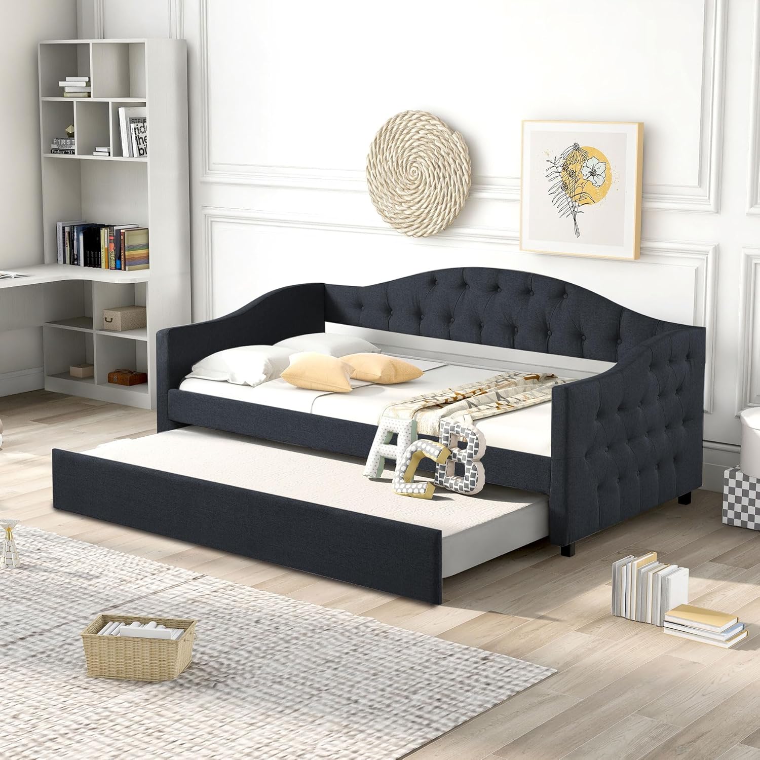 Harper & Bright Designs Twin Daybed with Trundle