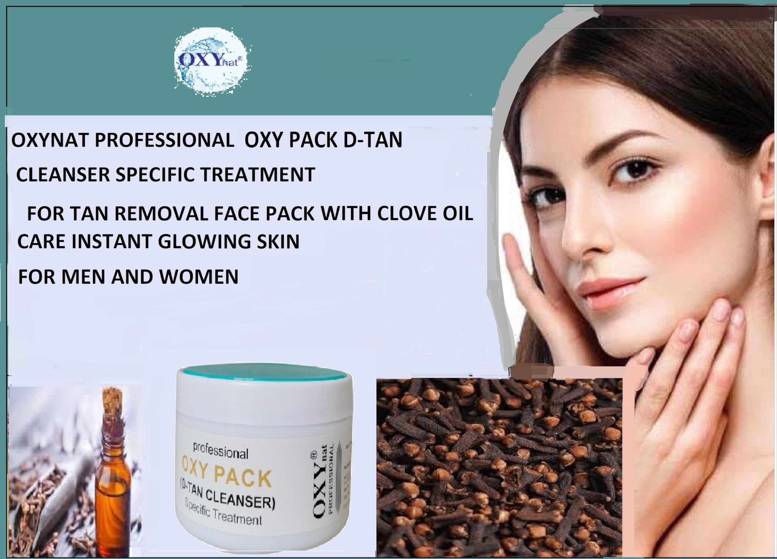 Crème Nettoyante Professionnelle OXY Pack D-TAN® - 400g, Contre L'acné Et Le Bronzage, Peau Normale, Neuf