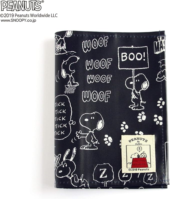 Amazon Co Jp バンガード パスポートカバー 2冊入る ダブルポケット 防汚 ラミネート仕様 ネイビー かわいい キャラクター スヌーピー ドッグハウス シリーズ シューズ バッグ