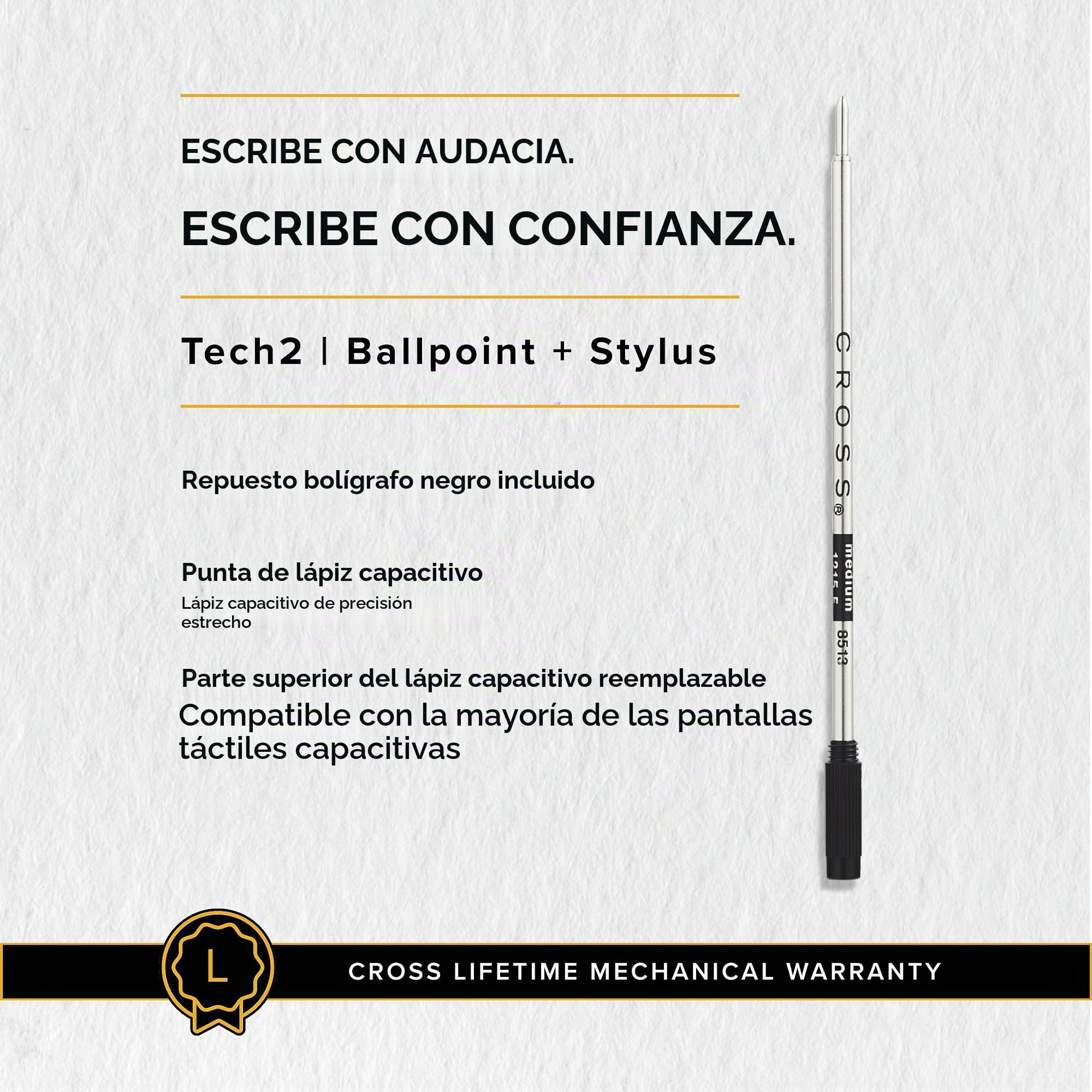 Cruce Tech2 Bolígrafo - azul metálico