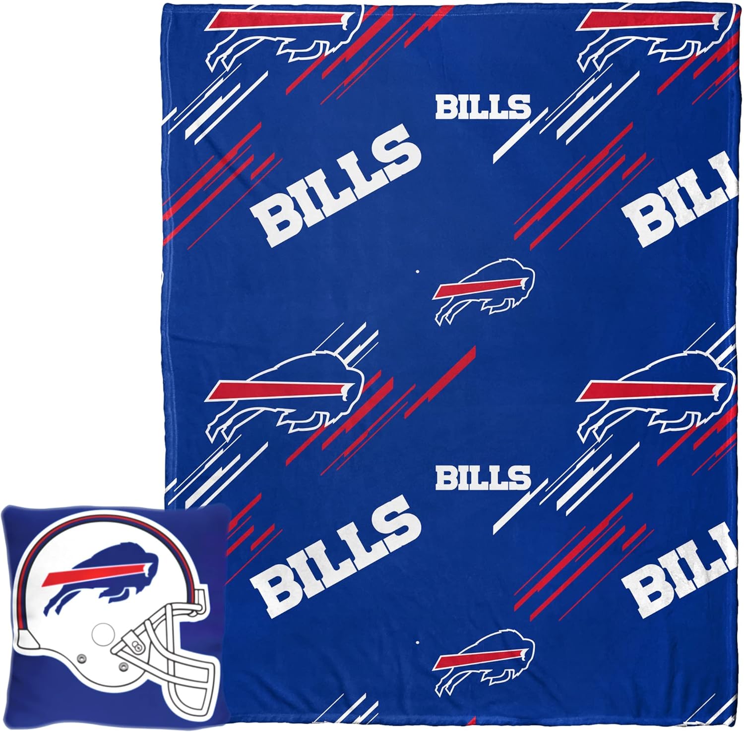 Northwest NFL Slashed Pillow 14X14 and Throw Blanket 40X50