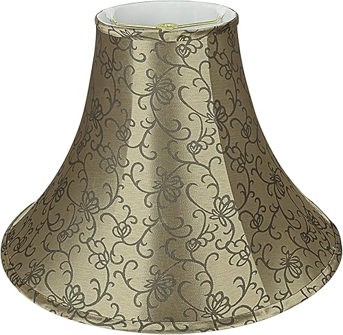 Miniatura 5 de Aspen Creative 30019B - Pantalla de lámpara de araña con forma de campana de transición, color blanco hueso, 16 pulgadas de ancho (6 x 16 x 12