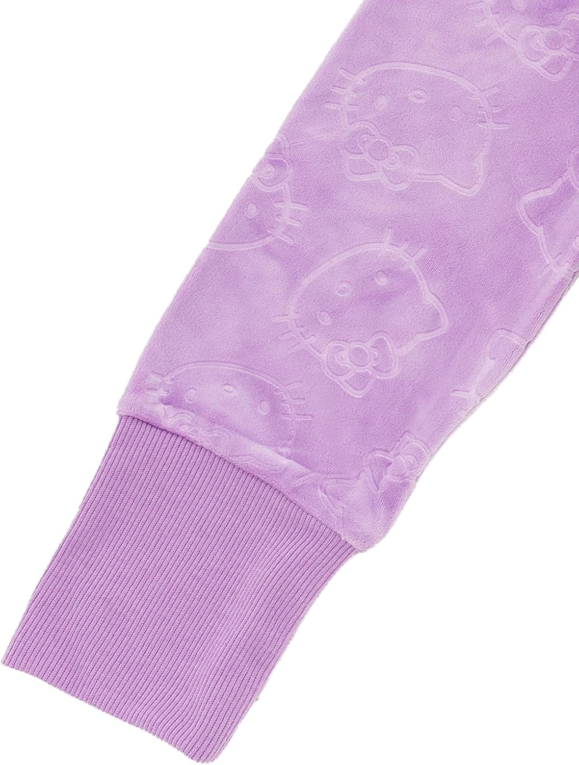 Hello Kitty Girls Velour Zip Up Hoodie and Jogger Pants Outfit Set Toddler to Big Kid Sizes (2T - 14-16)