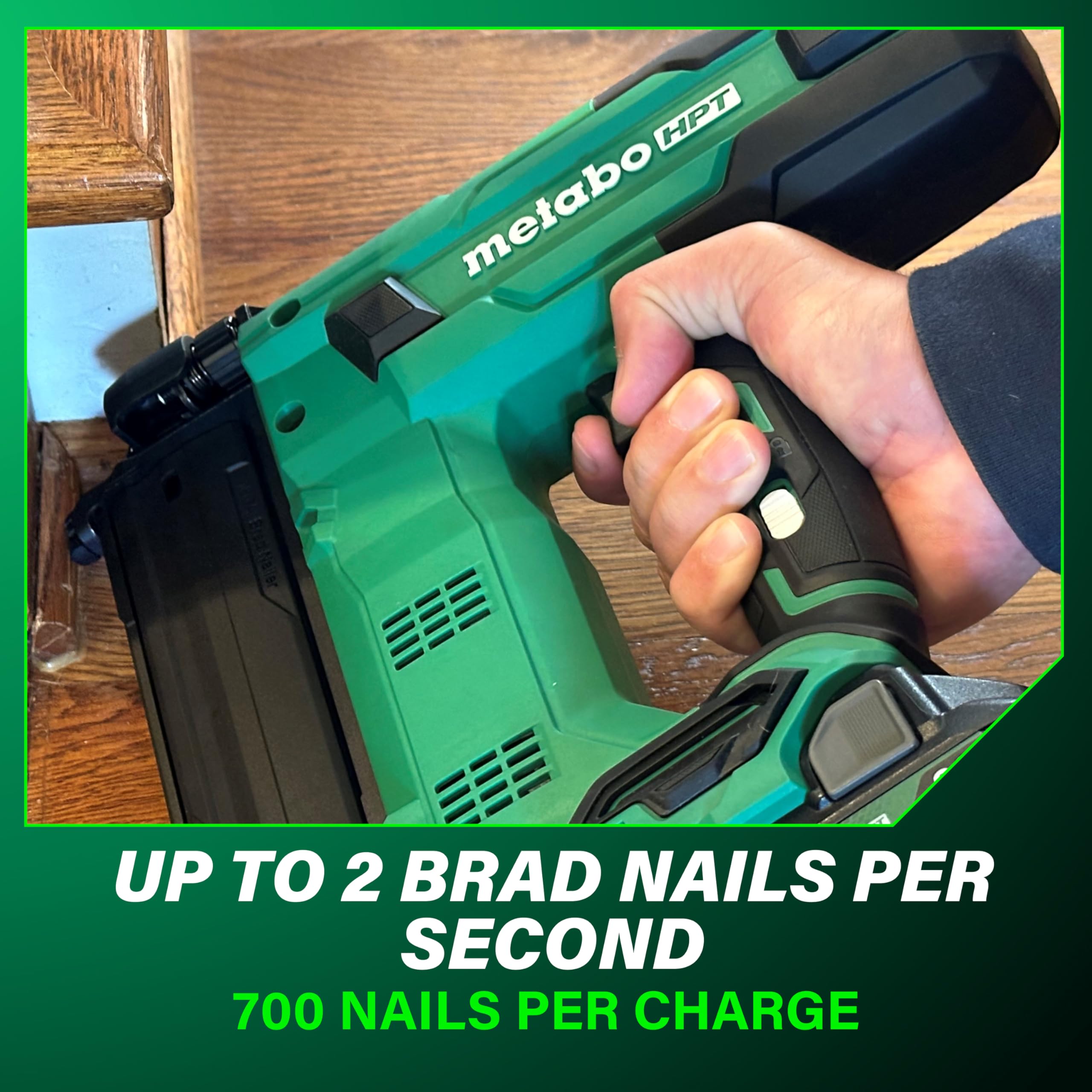 Metabo HPT 18V Cordless Brad Nailer Kit -10 Metabo HPT 18V Cordless Brad Nailer Kit -10