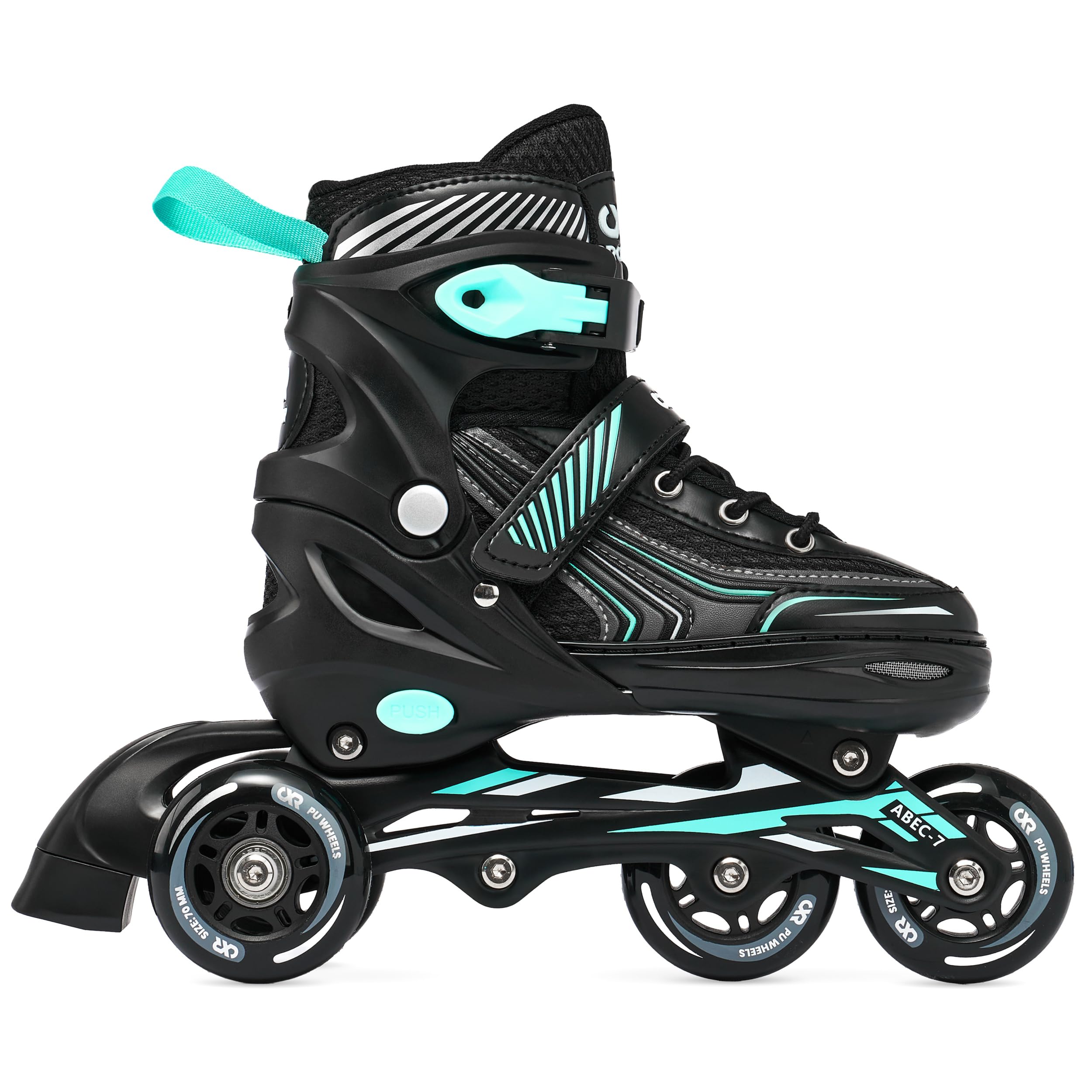 Optima - Roller en Ligne - Patin à Glace, Patins à roulettes, triskate 4 en 1 - Pointure réglable Ajustable Homme Femme Enfant Transformable Adulte garçon Fille Rollers
