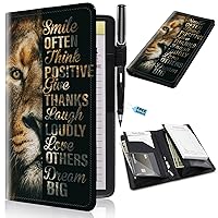 Vista 20 de Libros para servidores de 2ª generación, 5 x 9 pulgadas, para camarera con bolsillos expandibles/con cremallera, lindo libro de servir, blocs