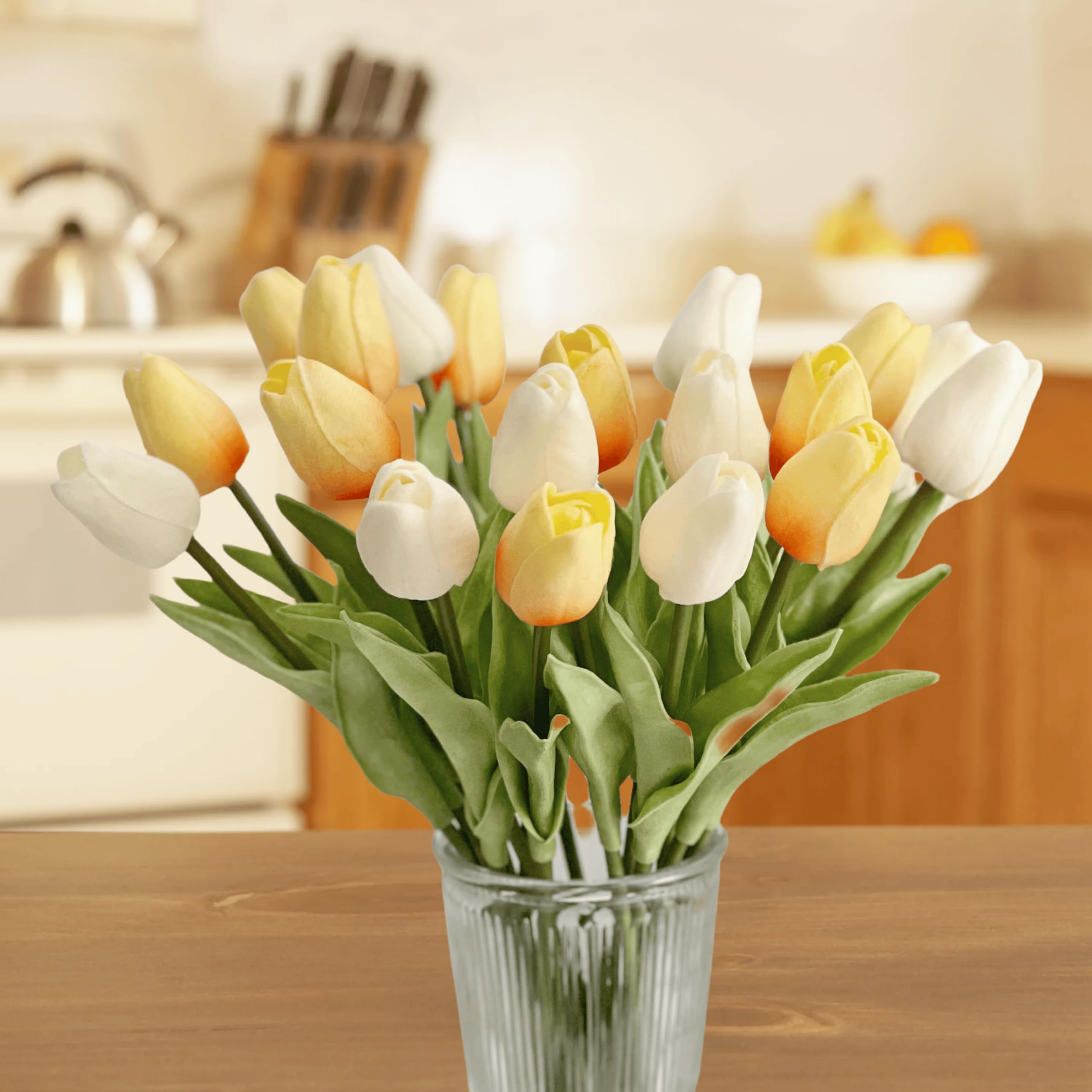 20 Pezzi Tulipani Artificiali Tocco Reale Tulipani Mazzi di Fiori...20 Tulipani Artificiali Realistici 32 cm, Fiori Finti in PU per...20 Tulipani Artificiali Realistici 32 cm, Fiori Finti in PU per