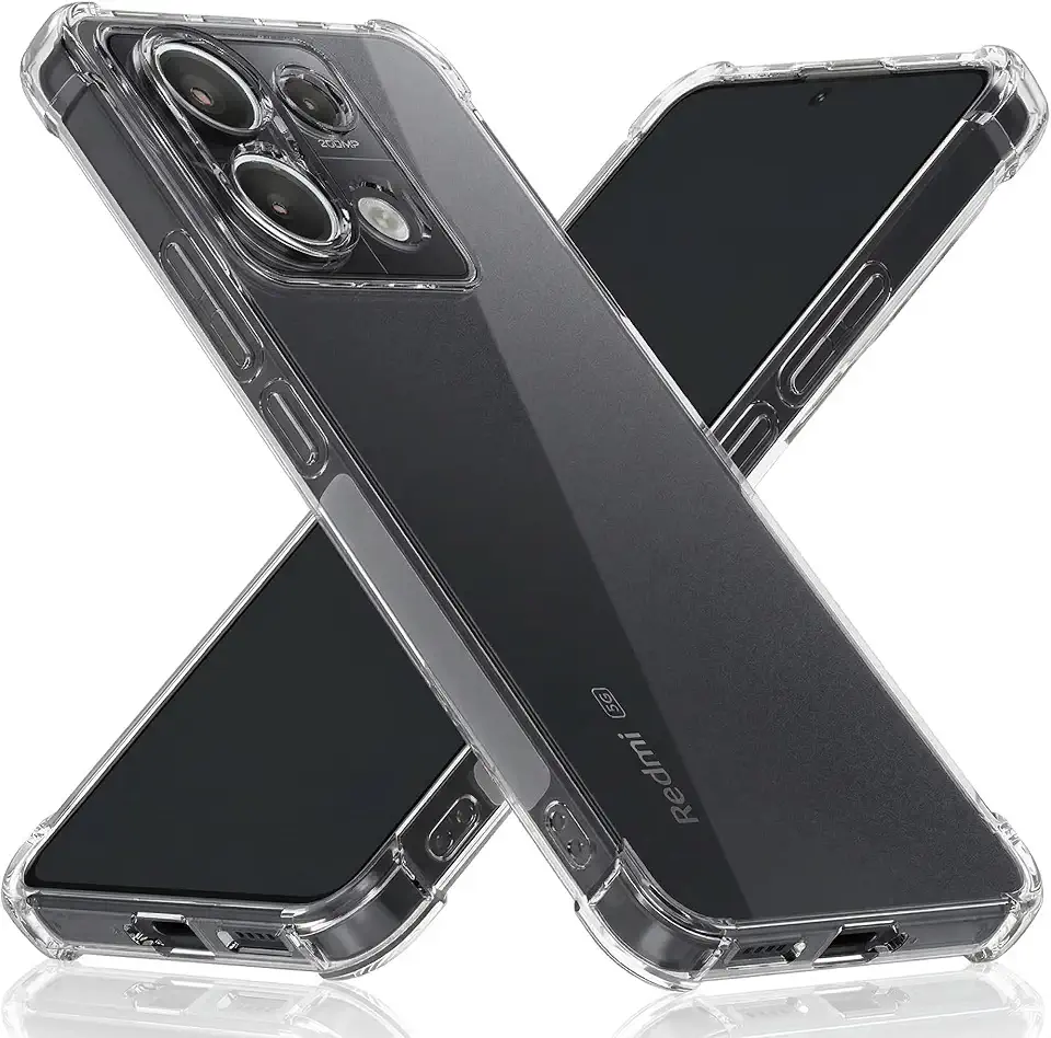Capa Capinha Transparente Anti Impacto para Xiaomi Redmi Note 13 Pro 5G e POCO X6 | Case TPU Silicone Flexível Cristal Clear Bordas Reforçadas Fechada na Câmera Proteção Completa