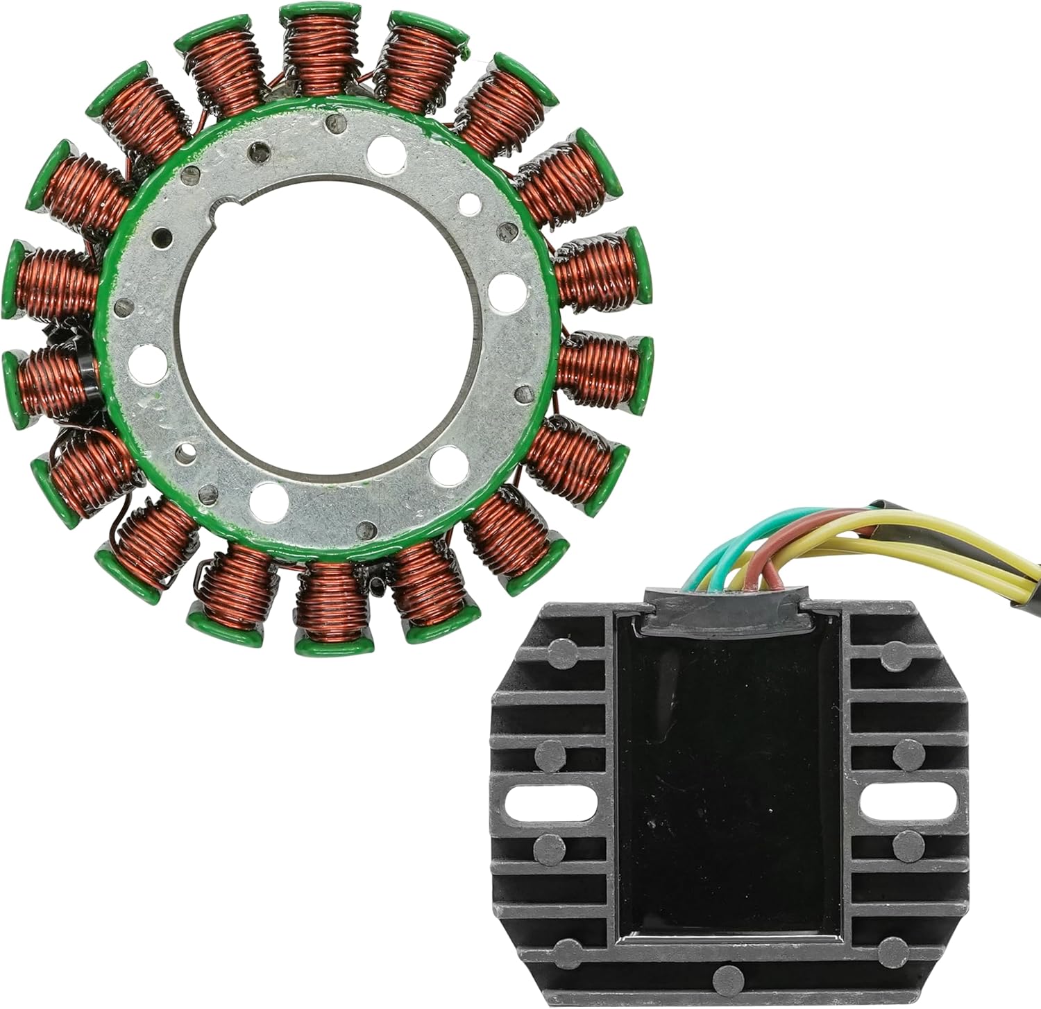 Caltric Stator and Regulator Rectifier Compatible With Honda Vt1100C2 Shadow Sabre 1100 2000-2007