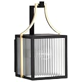 Nuvo 11.13 inch Black & Gold Outdoor Wall Sconce – view 5