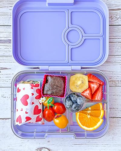 Miniatura 5 de Yumbox Caja Bento Panino a prueba de fugas bento de 4 compartimentos para niños y adultos perfecta para el almuerzo lleno de sándwich compacta 8.5 x