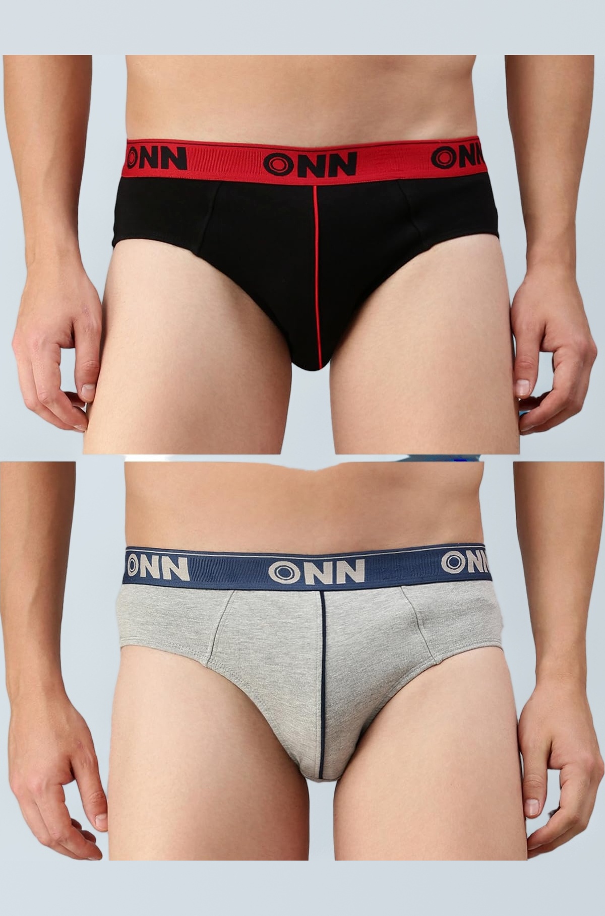 ONN Men's Cotton Brief Pack of 2 – Comfortable Underwear