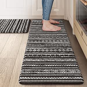Ailsan Kitchen Mats Cushioned Anti Fatigue, Waterproof Non Slip Kitchen