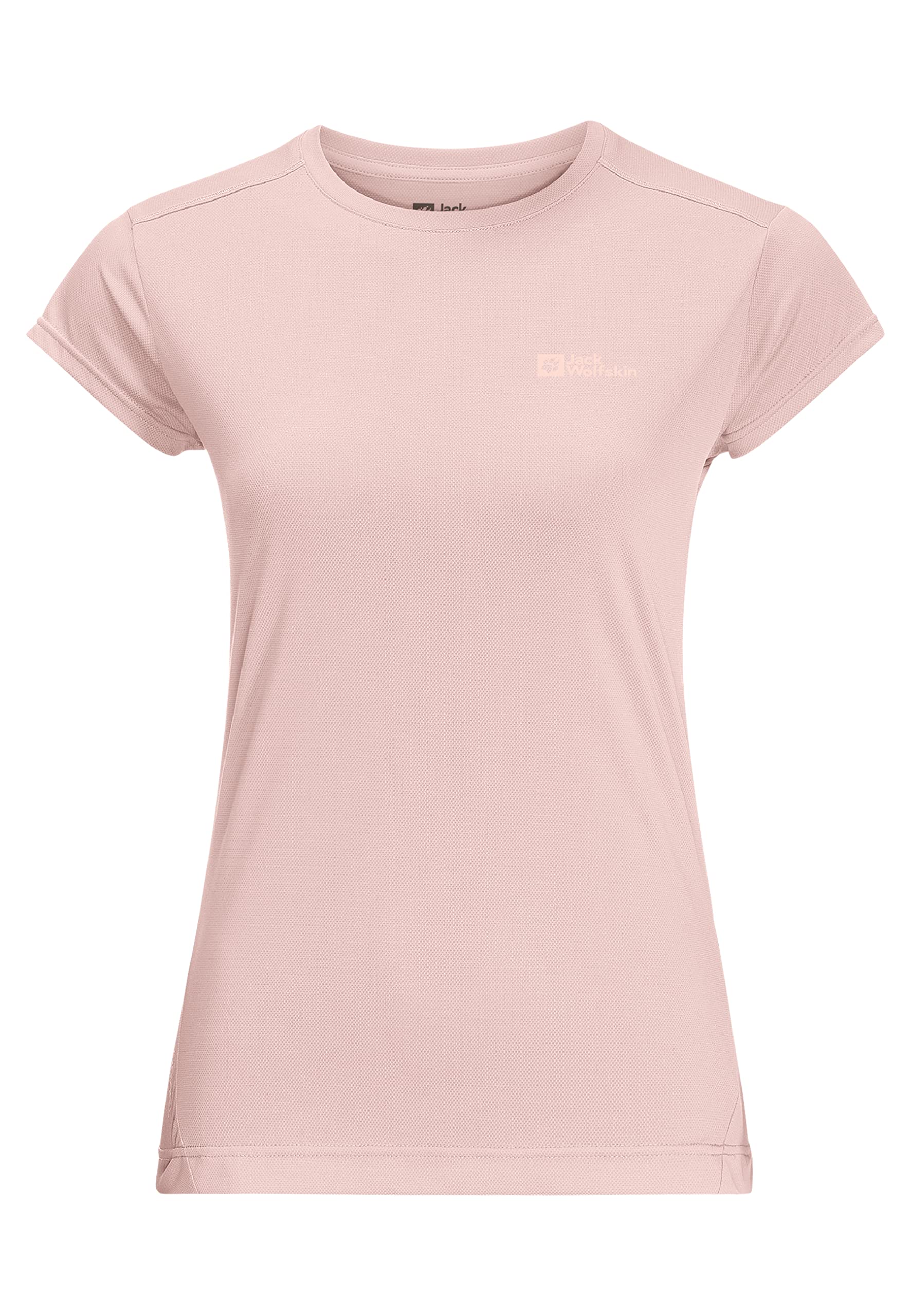 Jack Wolfskin Women's Prelight S/S W Shirt, Rose Smoke, Medium