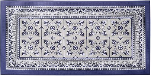 Miniatura 6 de Alfombra gigante y anti-fatiga con relieve de 20.0 in x 39.0 in para el suelo, Crema de flor toscana