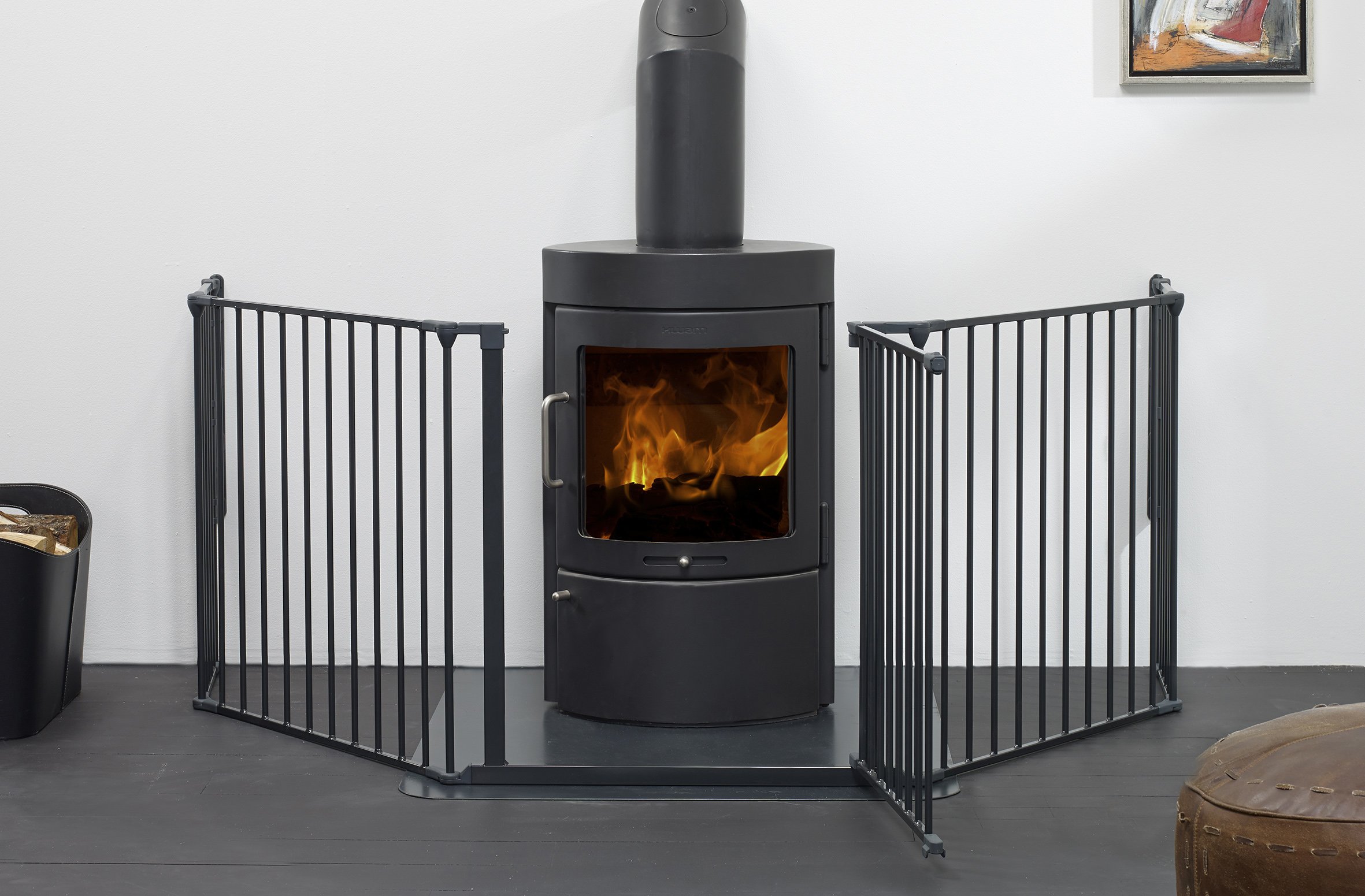 BabyDan Barrière Extension Large Flex Anthracite ( l x H: 72 x 71 cm)