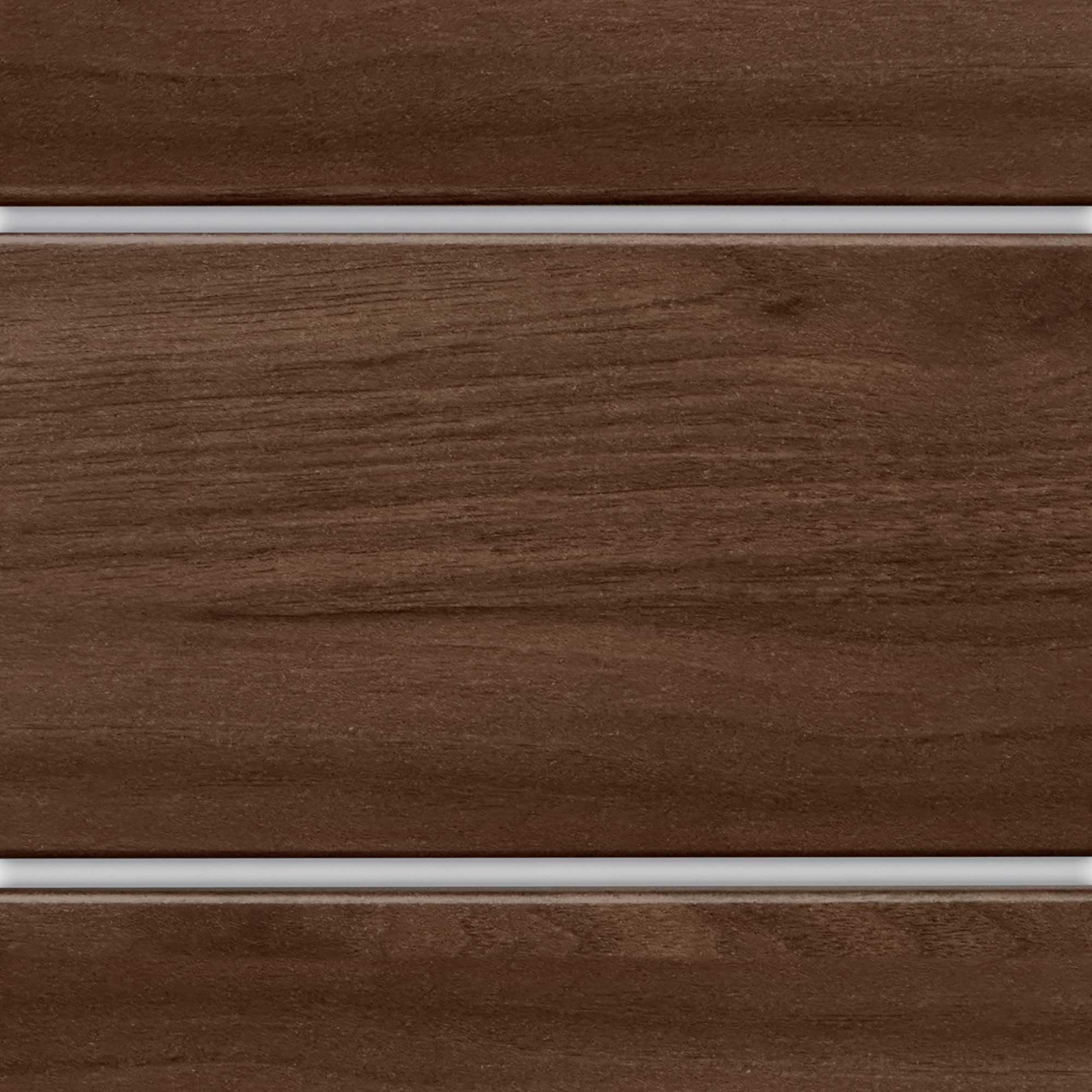 DHOME Cabecero de Madera reciclada DM Estilo Palet Horizontal Dual Dividido en 2 Piezas Cama Palets Herrajes incluidos (210cm Dual, Nogal Madera)