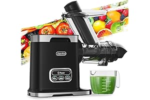 aeitto Juicer, 3.6 Inch Wide Chute Masticating Juicer Machine