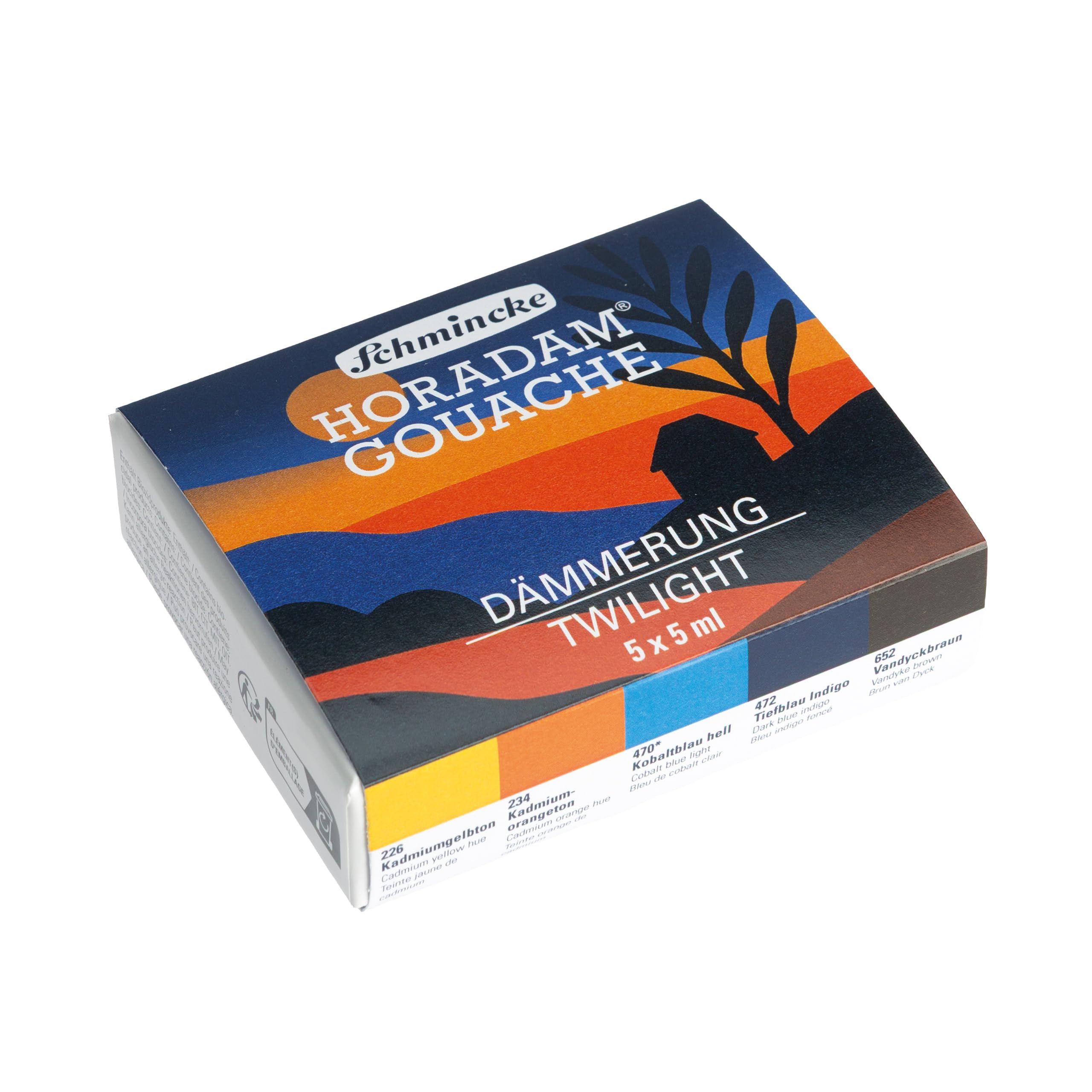 Gouache Schmincke HORADAM Twilight pour peindre les paysages de nuit en carnet de voyage