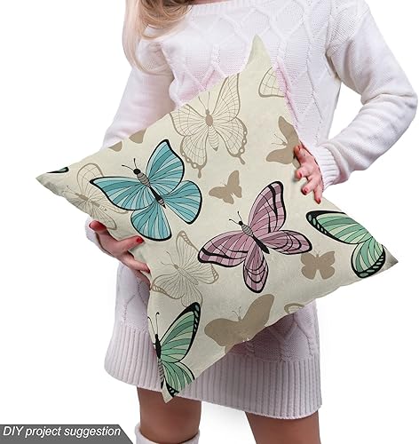 Vista 910 de Ambesonne Tela beige de The Yard, ilustración contemporánea de animales marinos en estilo retro, arte de caballito de mar de cangrejo de pulpo, tela