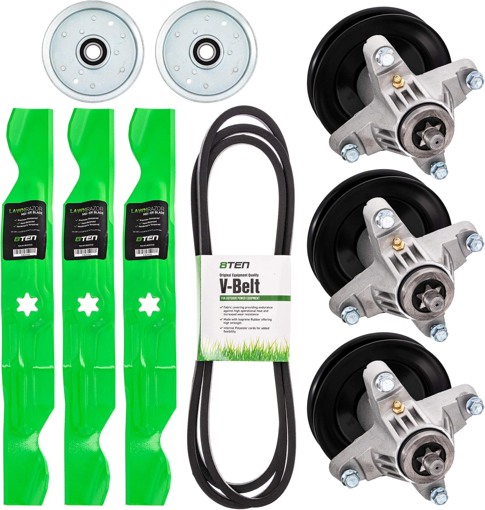 Spindle Belt Blade Deck Kit For Toro 50 In. TimeCutter SS5000 139-3214 - Russo Power Equipment