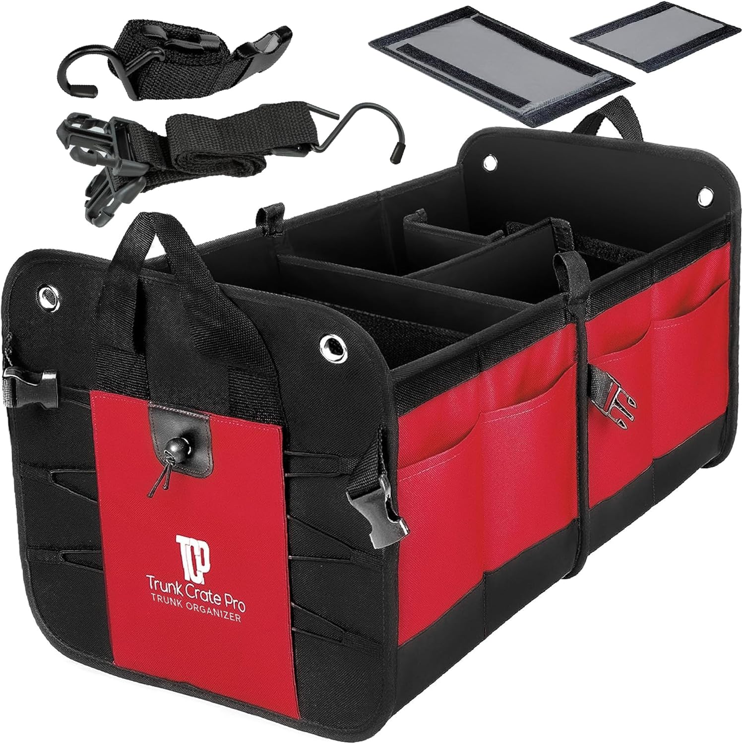 TRUNKCRATEPRO Red Car Accessories Trunk Organizer For Car