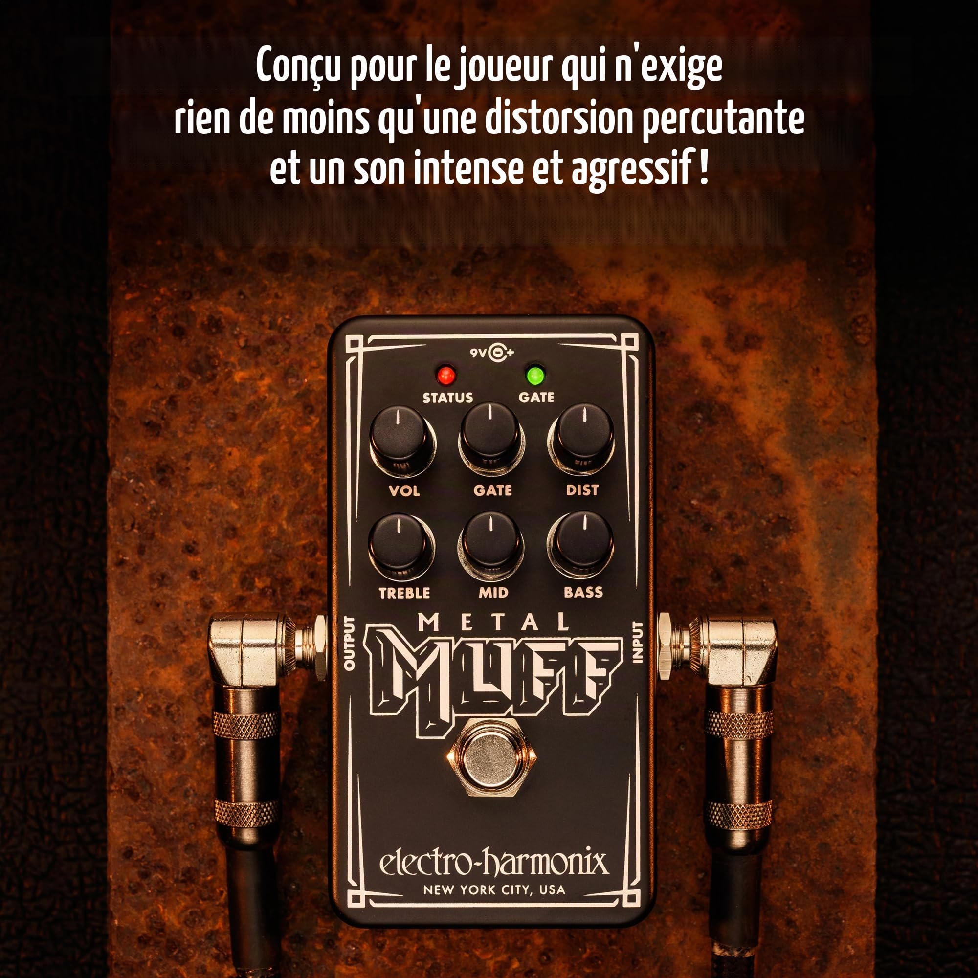 Electro Harmonix Nano Bouclier métallique Distorsion avec bruit de porte