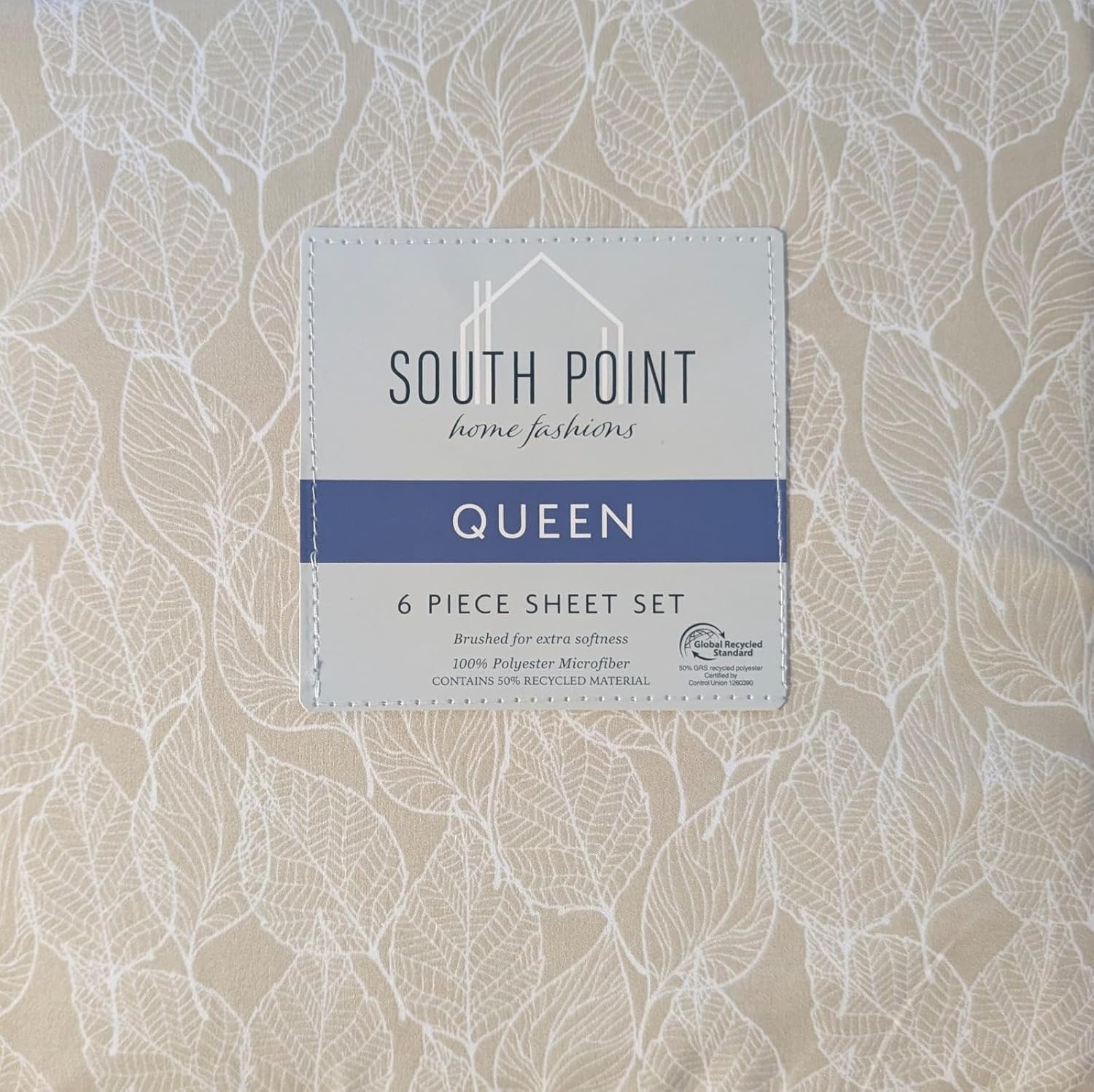 6-Piece Printed Sheet Set - Queen/King | 17" Extra Deep | Cool, Crisp, Breathable Bed Sheets - Brushed for Softness (Prairie Floral Blue, King (U.S. Standard))