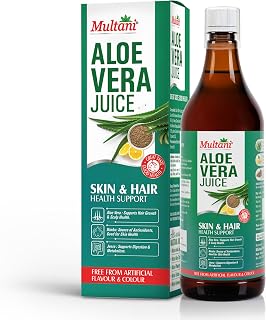 Multani Aloe Vera Juice 1L – Organic Aloe Vera Juice with Nimbu & Jeera | Digestive Health, Immunity Support & Detox Drink | Natural Wellness Supplement | No Artificial Colours & Flavours